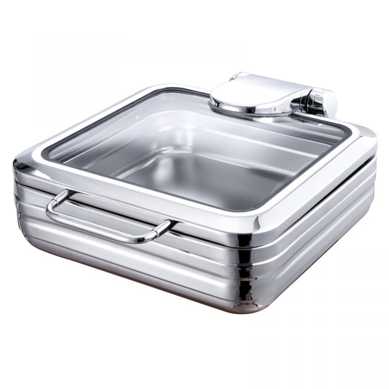 Induction Chafing Dish with selfclosing lid, Round 6L Saro